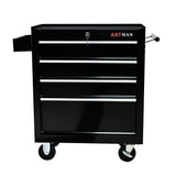 4 Drawers Multifunctional Tool Cart with Wheels Black