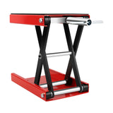 Lift Scissor Jack Steel Wide Deck Hoist Crank Center Stand 1100 LBS Capacity para sa Mga Motorsiklo na ATV Mga Dirt Bike