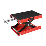 Lift Scissor Jack Steel Wide Deck Hoist Crank Center Stand 1100 LBS Capacity para sa Mga Motorsiklo na ATV Mga Dirt Bike