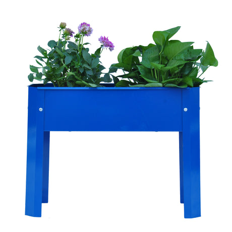 Elevated Garden Bed Metal Outdoor Flowerpot Box Angkop para sa Backyard at Terrace na Malaki para sa Gulay at Bulaklak