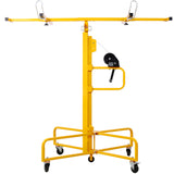 Drywall Lift Panel 16' Panel Hoist Jack Lifter Rolling Caster Wheel Sheetrock Construction Tools 150-lb. Capacity 4ft. x 16ft. Max. Sheet Size--Yellow