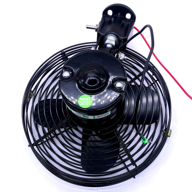 12V 8 Inch Cab Fan Air Circulating Fan for Excavator Loader Backhoe Tractor