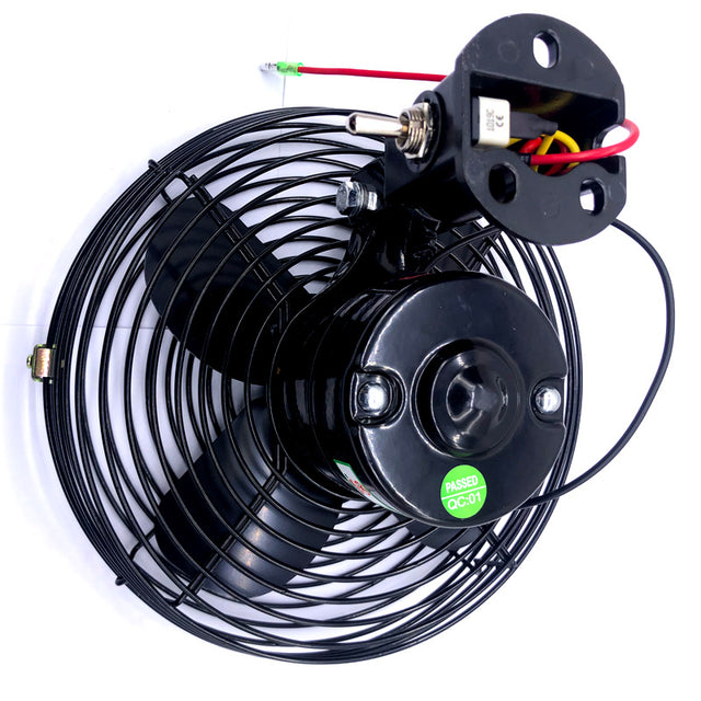 12V 8 Inch Cab Fan Air Circulating Fan for Excavator Loader Backhoe Tractor