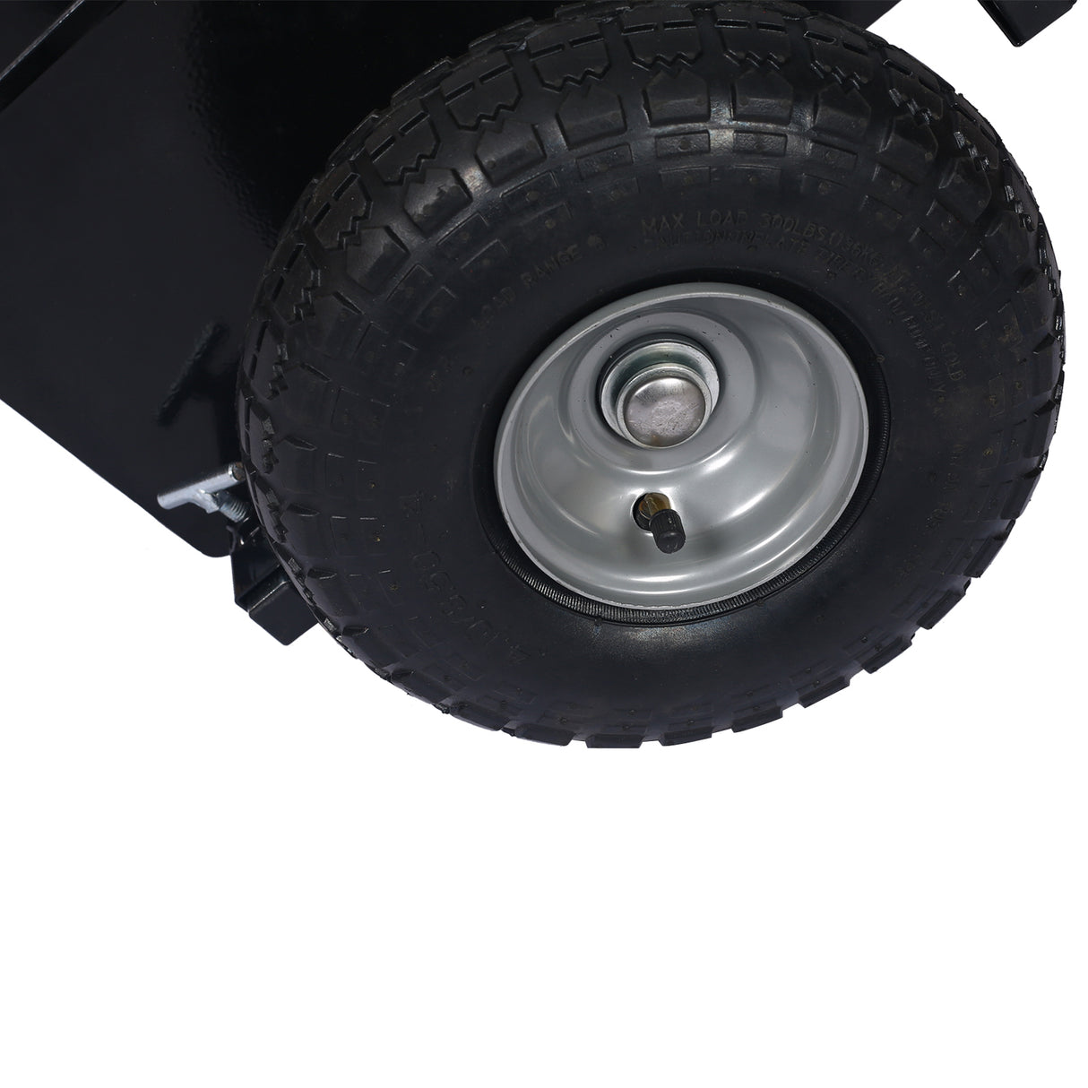 600lb Panel Dolly 10in. Pneumatic Wheels Black