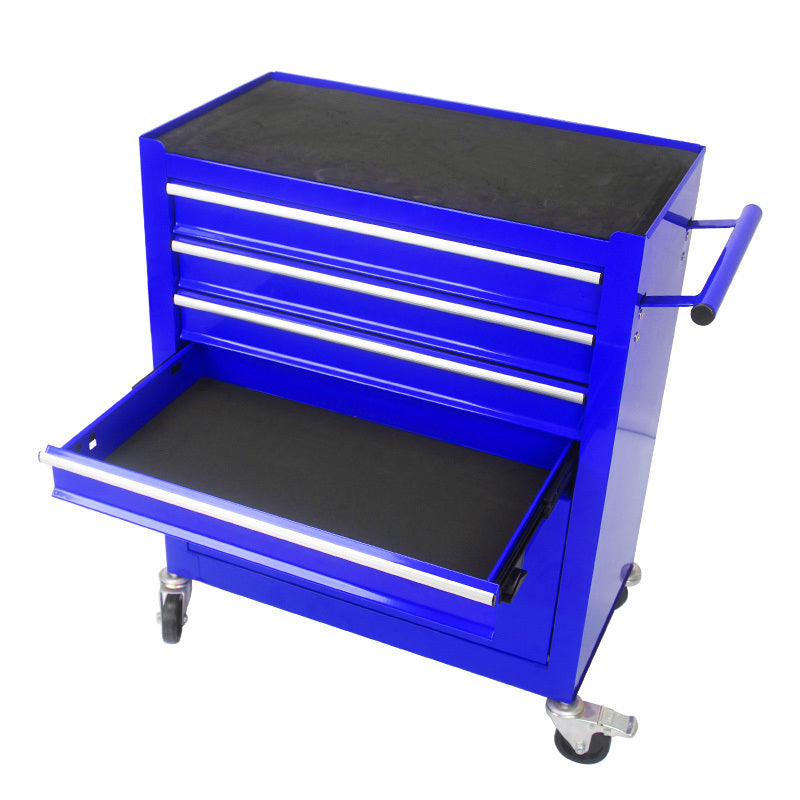 4 Drawers Multifunctional Tool Cart with Wheels Blue