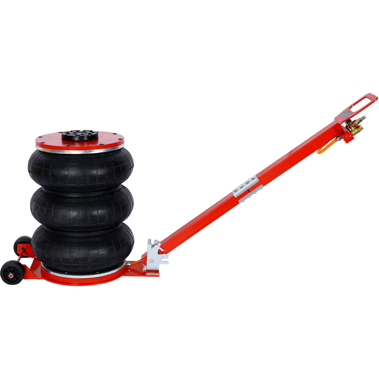 5T Triple Bag Air Jack Pneumatic Lifting 16in Capacity 11000lbs Easy-Collapsing Terrain Red