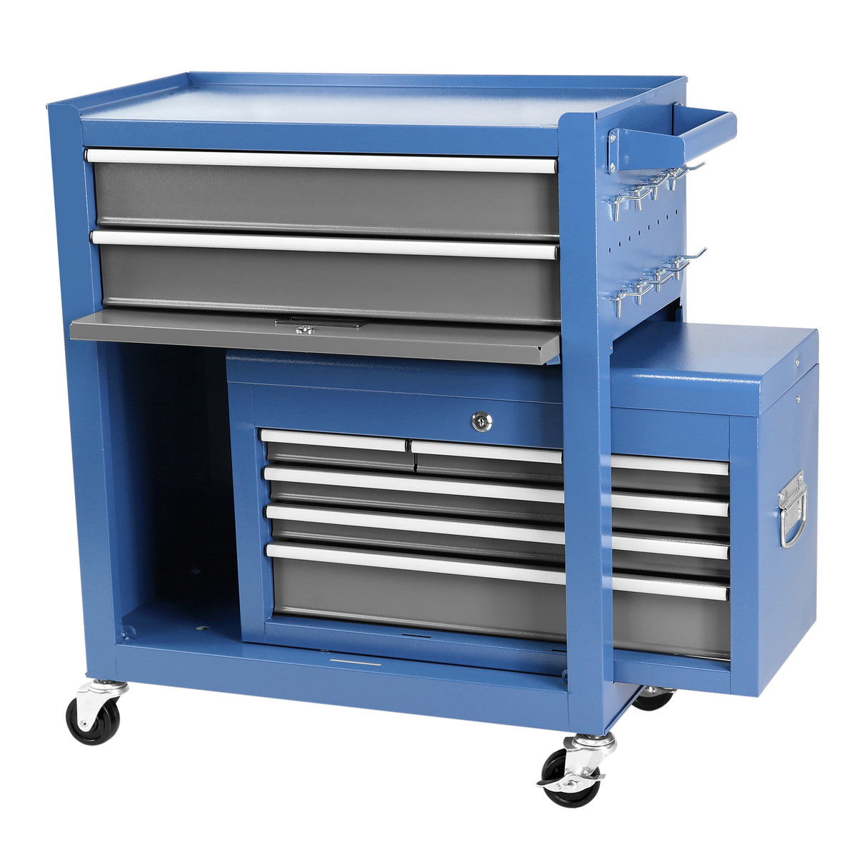 Assembled Mobile Rolling Lockable Tool Chest with Wheels 8 Drawers for Workshop Mechanics Garage