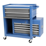 Assembled Mobile Rolling Lockable Tool Chest with Wheels 8 Drawers for Workshop Mechanics Garage