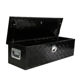 39 Inch Aluminum Long Tool Box Gas Strut Bed with Side Handle Lock and 2 Keys Storage for Truck Trailer Pickup (38.8"×12.8"×10.4")