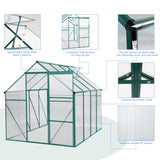 6 x 8 FT Outdoor Patio Greenhouse Green