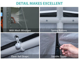 Sannwsg 10x16 Heavy Duty Carport Canopy Extra Large Portable Car Tent Garage na may Roll-up Windows at All-Season Tarp Cover Side Walls & Removable Roof para sa Car SUV Boats at Truck Shelter Logic Storage--Gray