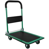 Push Cart Dolly Moving Platform Hand Truck Foldable for Easy Storage and 360 Degree Swivel Wheels with 330lb Weight Capacity