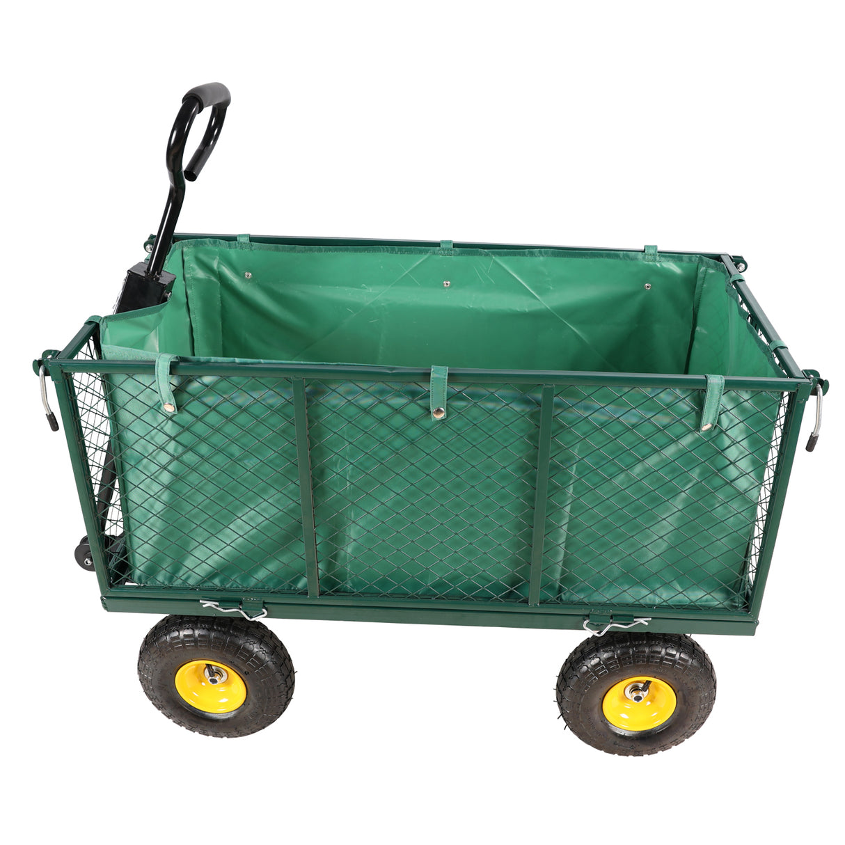 Carrello per fiori da giardino, borsa per trasporto legna da ardere, colore verde