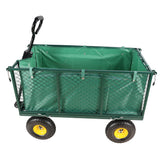 Garten-Blumenwagen, Transport, Brennholz, grüne Stofftasche