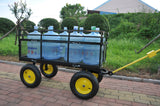 Grand chariot chariot camions de jardin Transport bois de chauffage jaune noir