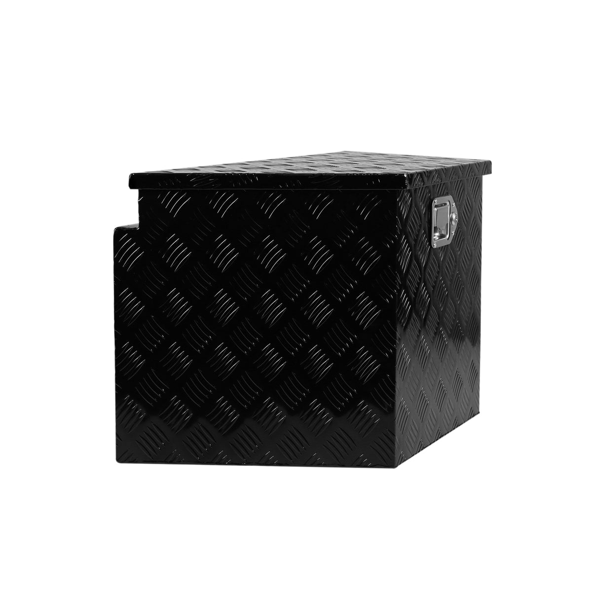 Trailer Aluminum Alloy Diamond Plate Tongue Box Tool Chest Heavy Duty Storage na may Lock at Keys Utility para sa Pickup Truck RV Trailer 28.5"x17.7"x18.5"