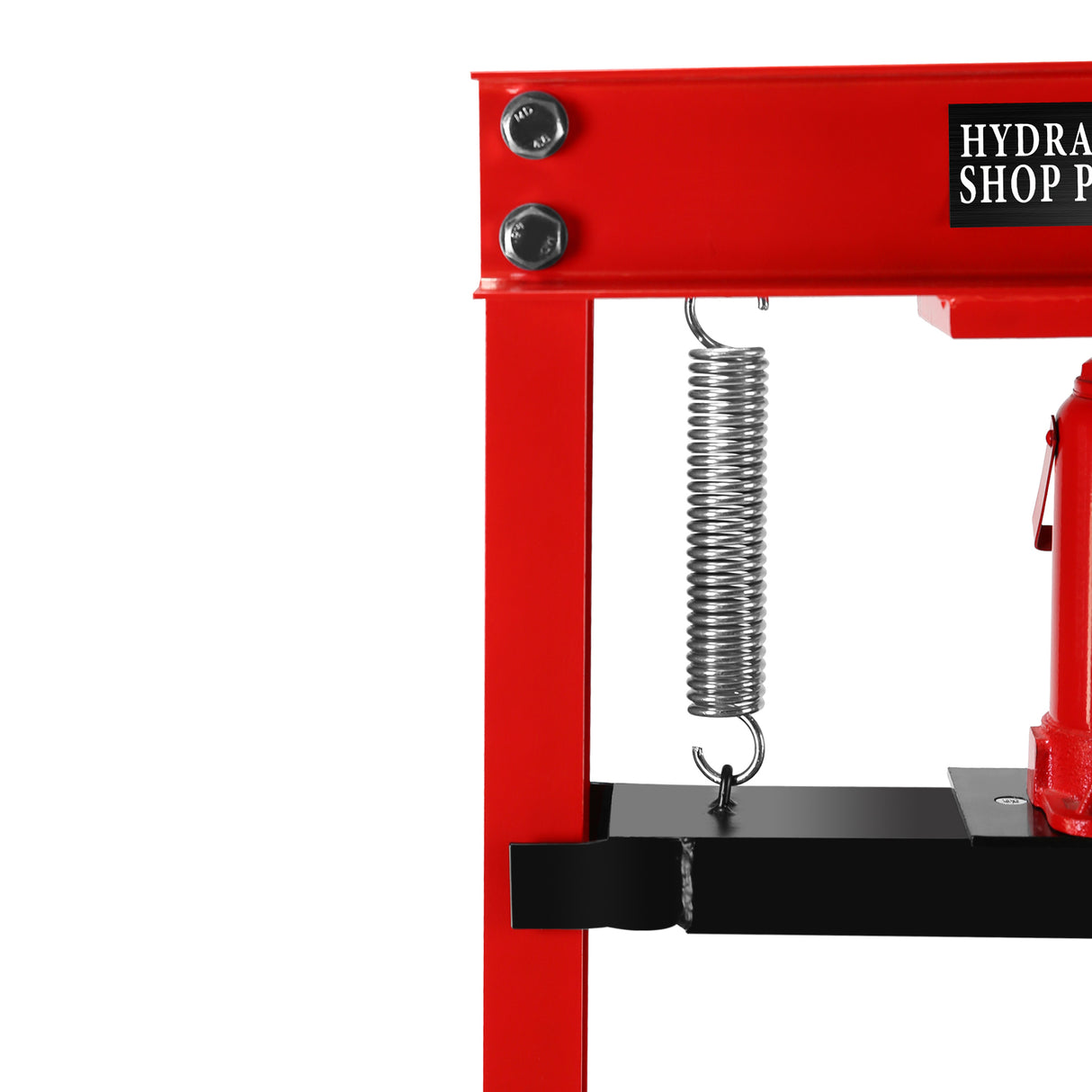 20 Ton Hydraulic Shop Floor Press Steel H-Frame Adjustable Working Table Stand Jack para sa Mga Gear at Bearing na Pula