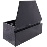 Caja de herramientas de aluminio de 39 pulgadas, caja de camión resistente, almacenamiento para camioneta y remolque al aire libre, organizador para RV, parte inferior con llaves de bloqueo, negro, 39x16,5x11,8 pulgadas