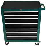 7-Drawer Rolling Tool Cart Box on Wheels Lockable Home Repair Storage Organizer Chest Cabinet para sa Mechanic Garage