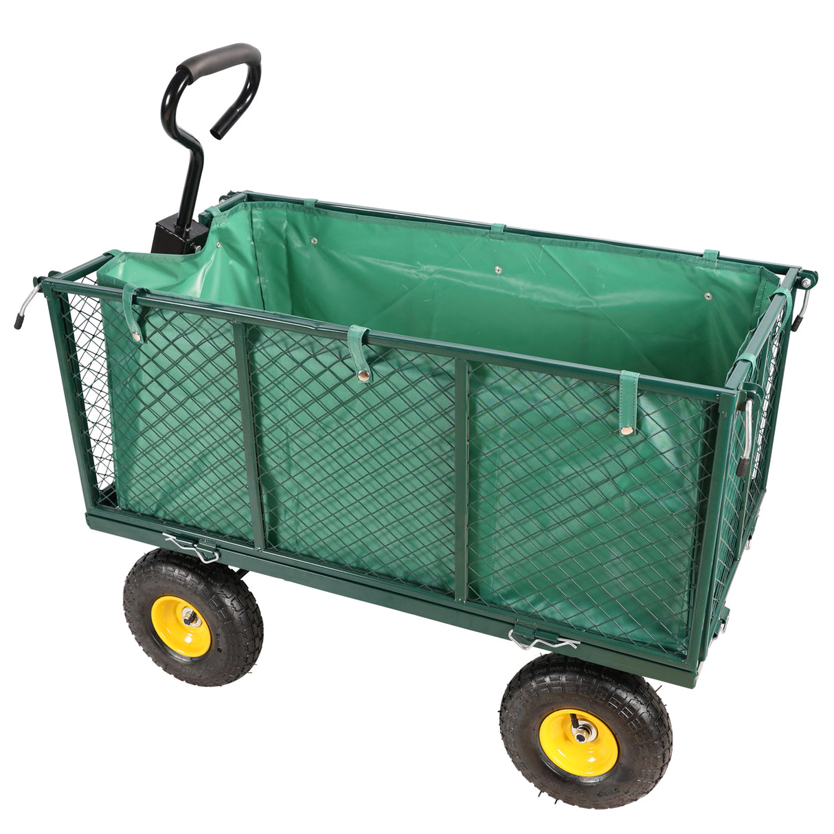 Garden Flower Cart Transport Firewood Green Cloth Bag