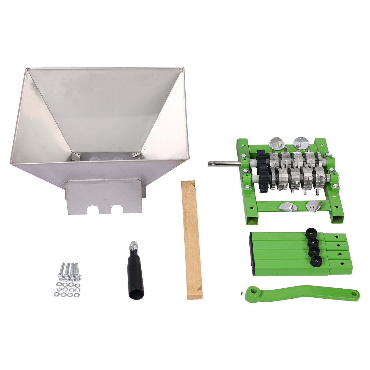 Fruit Wine Press and Crusher 100% Nature Apple Grape Berries Crusher Manual Juice Maker for Kitchen