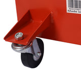 17-Gallon Low-Profile Oil Drain Pan with Pump- Red