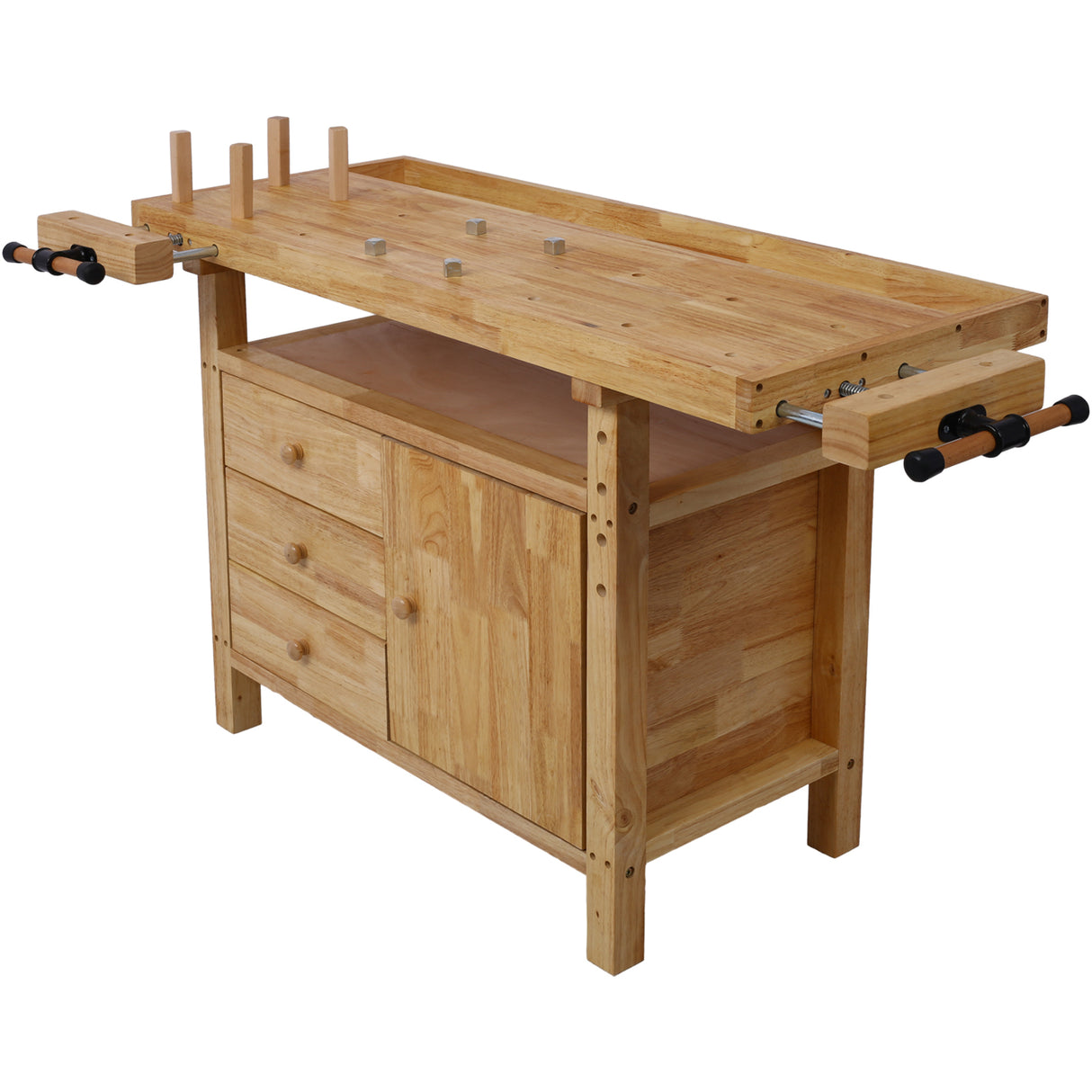 Wood Workbench Wooden for Garage Workshop and Home