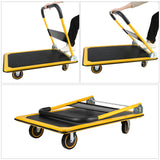 Platform Hand Truck Large Size Foldable Dolly Cart for Moving Easy Storage and 360 Degree Swivel Wheels 660lbs Weight Capacity