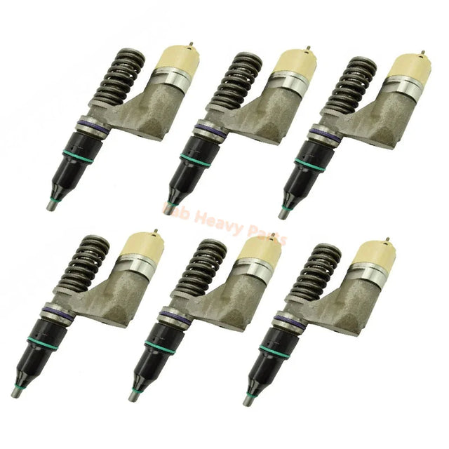 6 STUKS Brandstofinjector 10R-0961 10R0961 212-3465 2123465 Past voor Caterpillar CAT Motor C-10 3176 3176C 3196 Challenger 65E 75D 85D