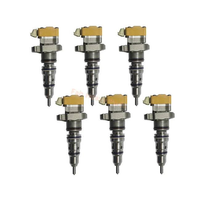 6 PCS Brandstofinjector 141-7837 1417837 169-7410 1697410 Past voor Caterpillar CAT Motor 3126 3126B 3126E, Gereviseerd