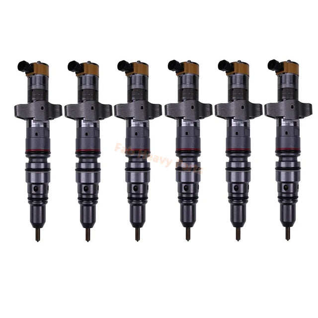 6 na PCS Fuel Injector 20R-8062 20R8062 242-0139 2420139 10R-4844 10R4844 Angkop para sa Caterpillar CAT Engine C9 C-9, Remanufactured