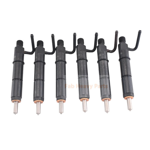 6 PCS Fuel Injector 212-8470 2128470 Fits for Caterpillar CAT 311C 312C 314C 318C 320C 320D 321C Excavator 3066 3064 Engine