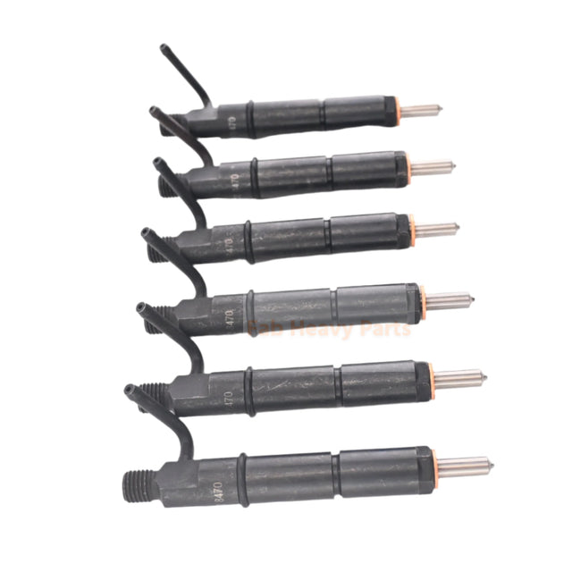 6 PCS Fuel Injector 212-8470 2128470 Fits for Caterpillar CAT 311C 312C 314C 318C 320C 320D 321C Excavator 3066 3064 Engine