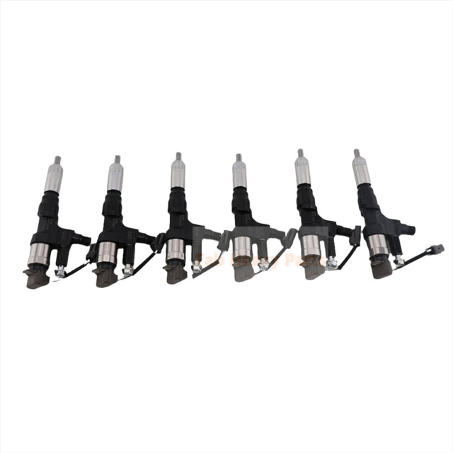 6 PCS Brandstofinjector 23670-E0030 Past voor Hino Motor J08E Truck 500 Serie