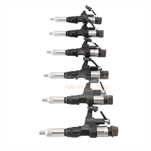 6 PCS Brandstofinjector 23670-E0030 Past voor Hino Motor J08E Truck 500 Serie