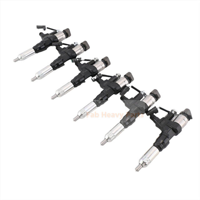 6 PCS Brandstofinjector 23670-E0030 Past voor Hino Motor J08E Truck 500 Serie