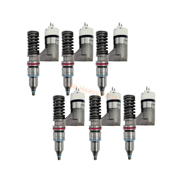 6 PCS Fuel Injector 249-0713 2490713 Fits for Caterpillar CAT Engine C11 C13 Excavator 345C 345C L 345D 345D L 349D 349D W345