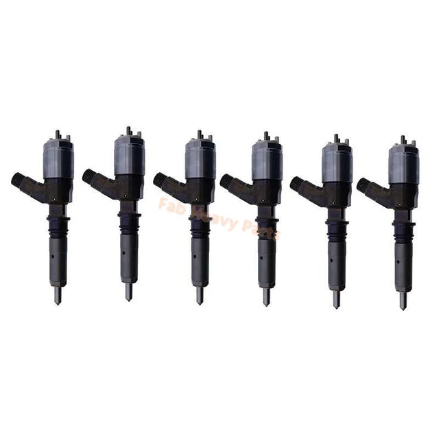 6 na PCS Fuel Injector 260-5656 2605656 Angkop para sa Caterpillar CAT Engine C6.4 Excavator 320D 320D L, Remanufactured