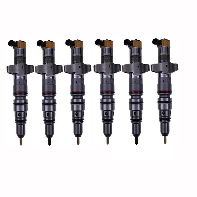 6 PCS Fuel Injector 268-1836 2681836 295-1412 2951412 Fits for Caterpillar CAT Engine C7 Forwarder 584 584HD