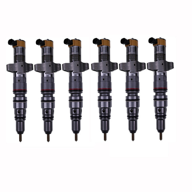 6 PCS Fuel Injector 328-2573 3282573 Fits for Caterpillar CAT Engine C9 Tractor D6R D6R III D6T D7R D7R XR D7R LGP