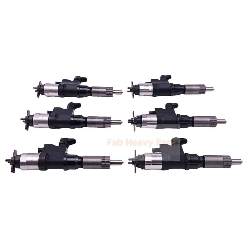 6 uds inyectores de combustible 095000-6384 se adapta a Isuzu 7.8L 6HK1 inyector Common Rail 6384