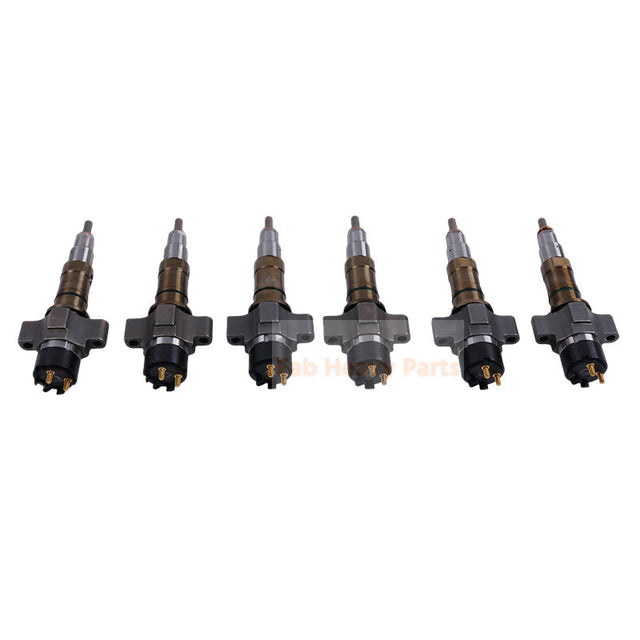 6 Piece Fuel Injector 2872127 4984332 4954927 Fits for Cummins Engine 6C8.3 QSL8.3 ISC8.9 ISL8.9