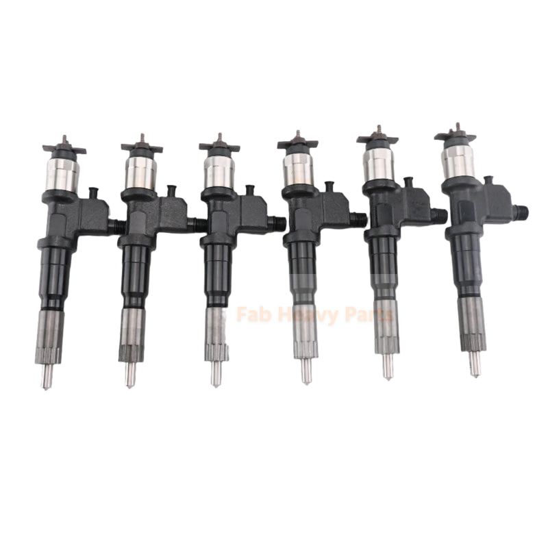 6 Piece Fuel Injector 8981675562 Fits for Isuzu Engine 6WG1 6WG1-XYSA01 John Deere Excavator 450DLC