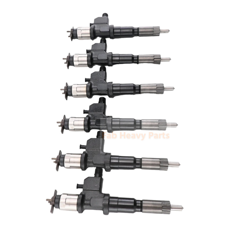 6 Piece Fuel Injector 8981675562 Fits for Isuzu Engine 6WG1 6WG1-XYSA01 John Deere Excavator 450DLC