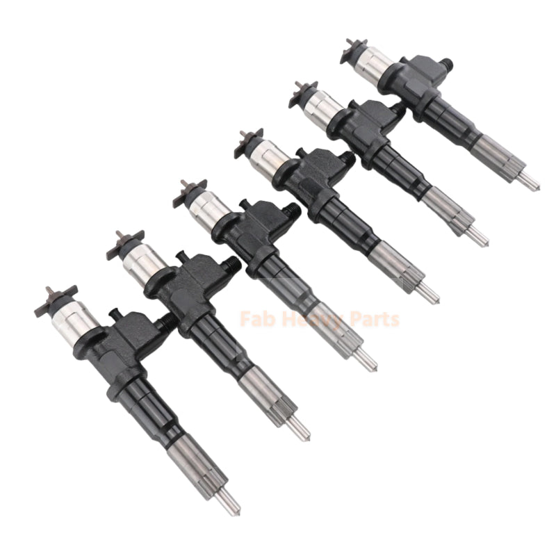 6 Piece Fuel Injector 8981675562 Fits for Isuzu Engine 6WG1 6WG1-XYSA01 John Deere Excavator 450DLC