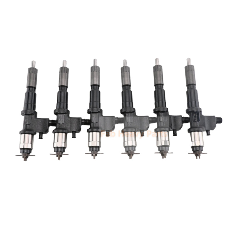 6 Piece Fuel Injector 8981675562 Fits for Isuzu Engine 6WG1 6WG1-XYSA01 John Deere Excavator 450DLC