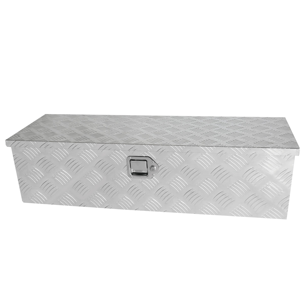 Caja de herramientas larga de almacenamiento de aluminio para camión de 39 pulgadas, caja de camión con puntal de gas con cerradura de manija lateral y 2 llaves para camioneta con remolque (38.8"×12.8"×10.4")