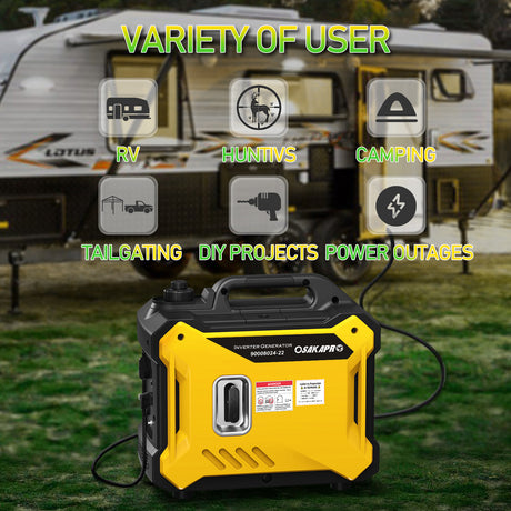 Super Quiet Inverter Generator 2000w Portable Ultra Light EPA Compliant