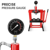 12-Ton Adjustable Benchtop Hydraulic Shop Press para sa Garage na may Stamping Plate at Pressure Manual Hand Pump