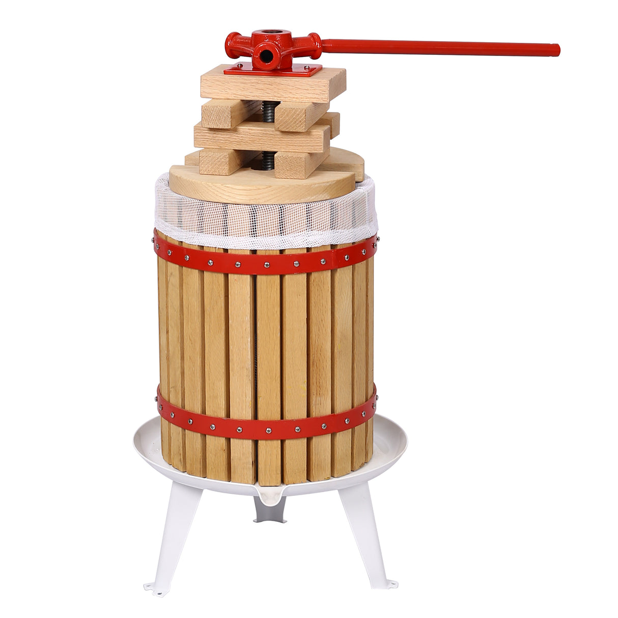 Fruit Wine Press and Crusher and Filter Bag 100% Nature Apple Grape Berries Crusher Manual Juice Maker for Kitchen